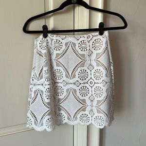 Abercrombie White Lace Skirt